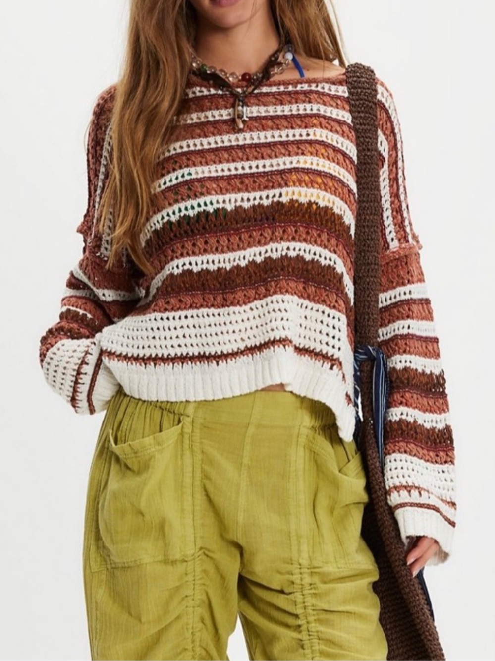 Free People crochet sweater